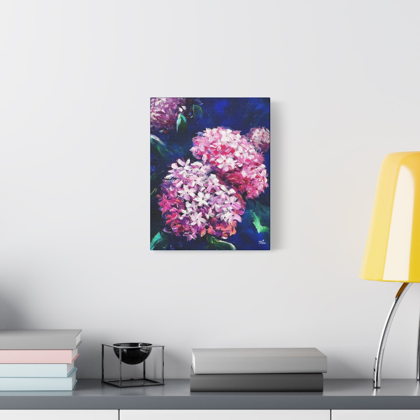 Matte Canvas, Stretched, 1.25" - Hydrangeas