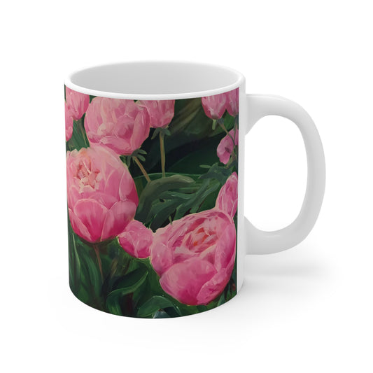 Mug 11oz - Pink Peonies