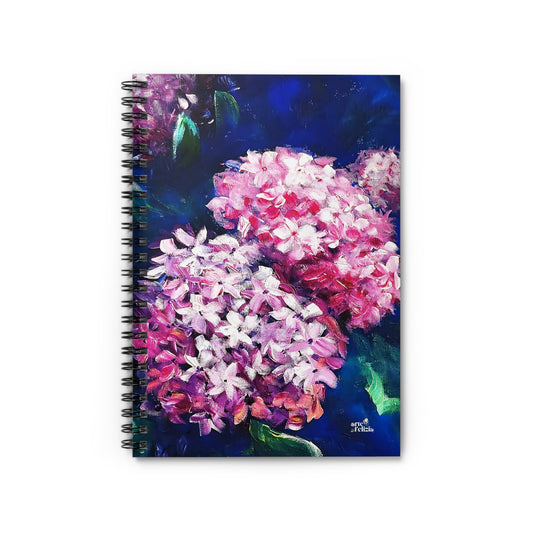 Spiral Notebook - Ruled Line - Hydrangeas