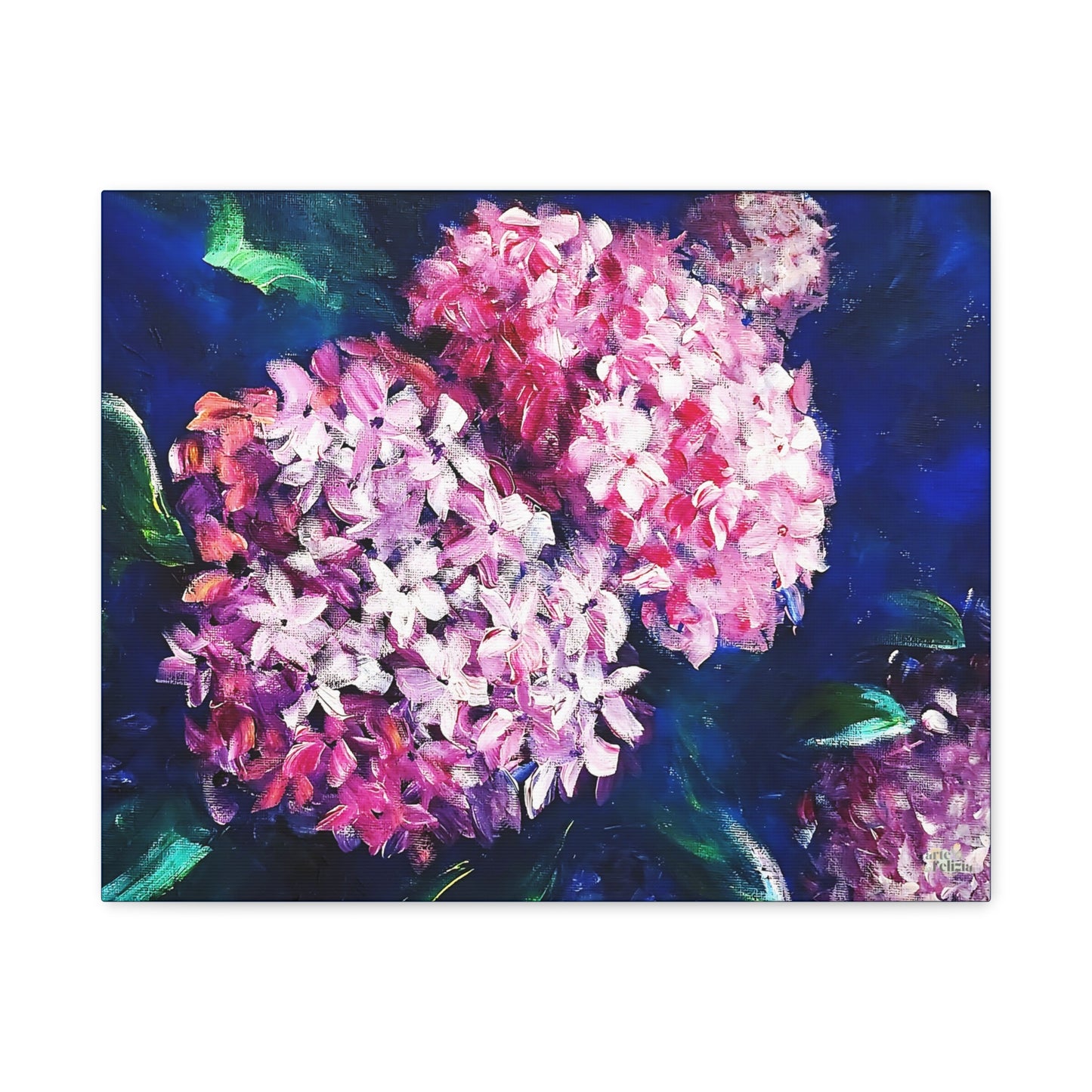 Matte Canvas, Stretched, 1.25" - Hydrangeas