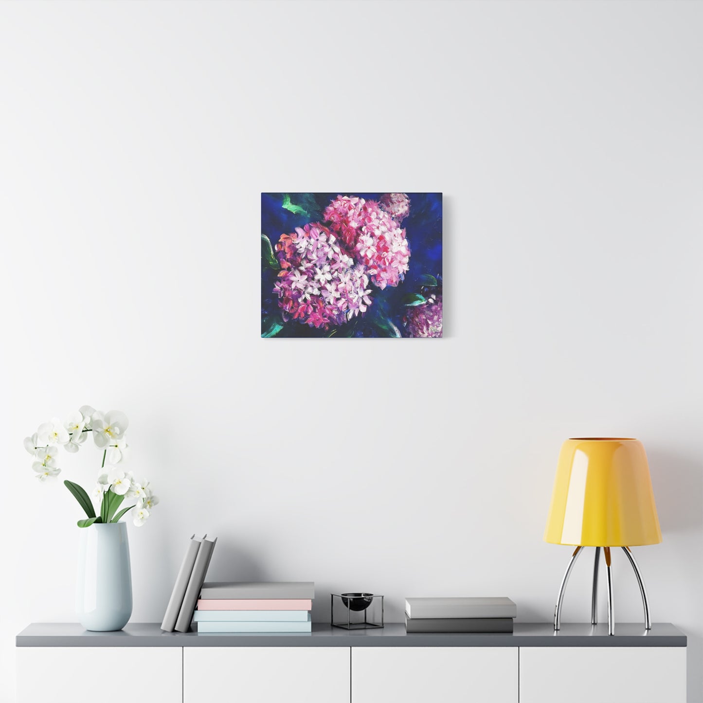 Matte Canvas, Stretched, 1.25" - Hydrangeas