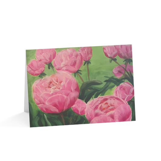 Greeting Cards (1, 10, 30, and 50pcs) - Pink Peonies