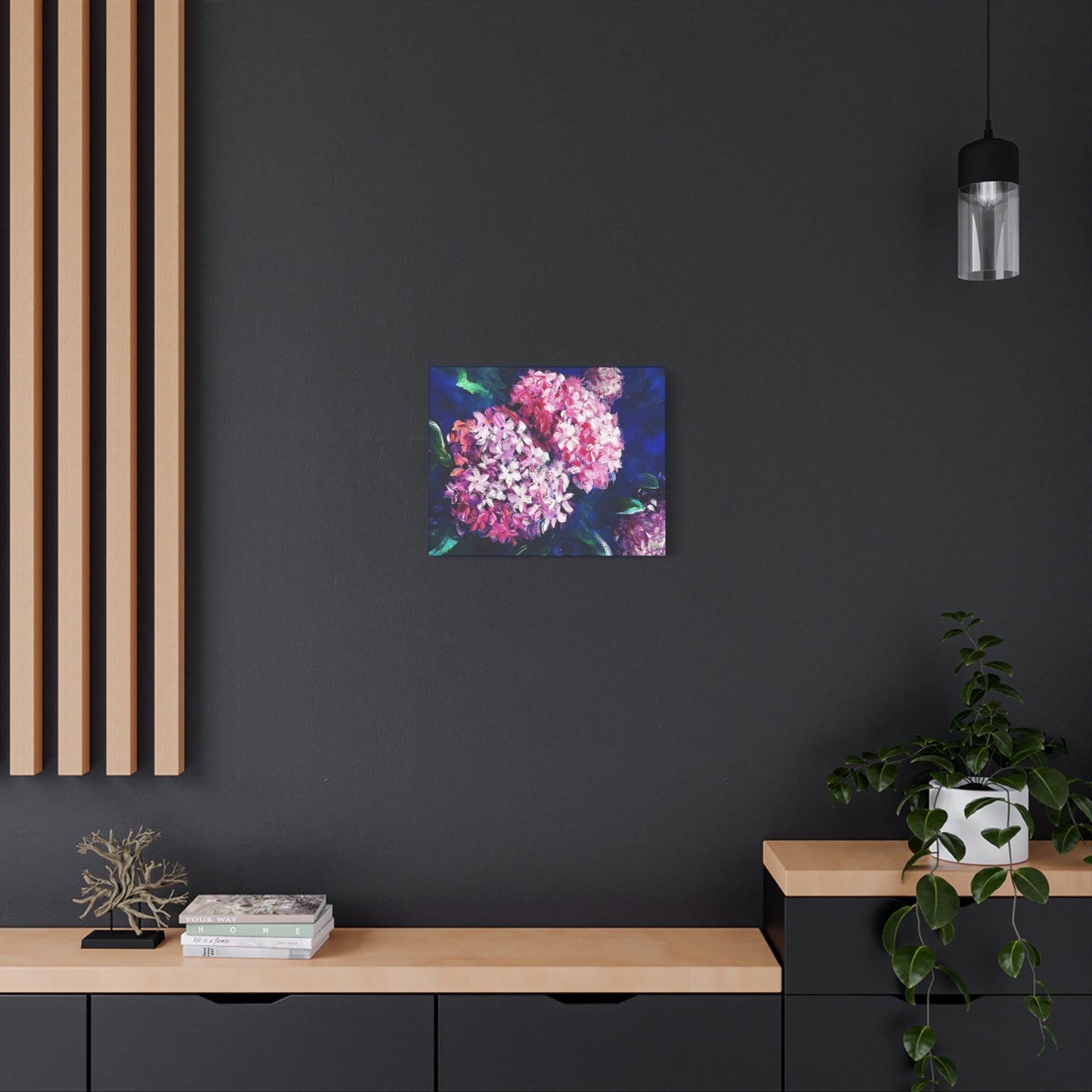 Matte Canvas, Stretched, 1.25" - Hydrangeas