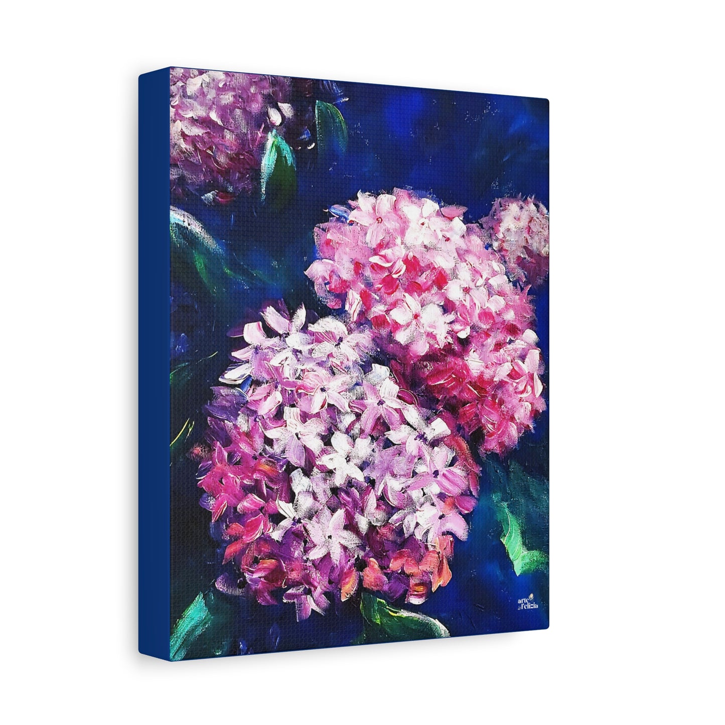 Matte Canvas, Stretched, 1.25" - Hydrangeas