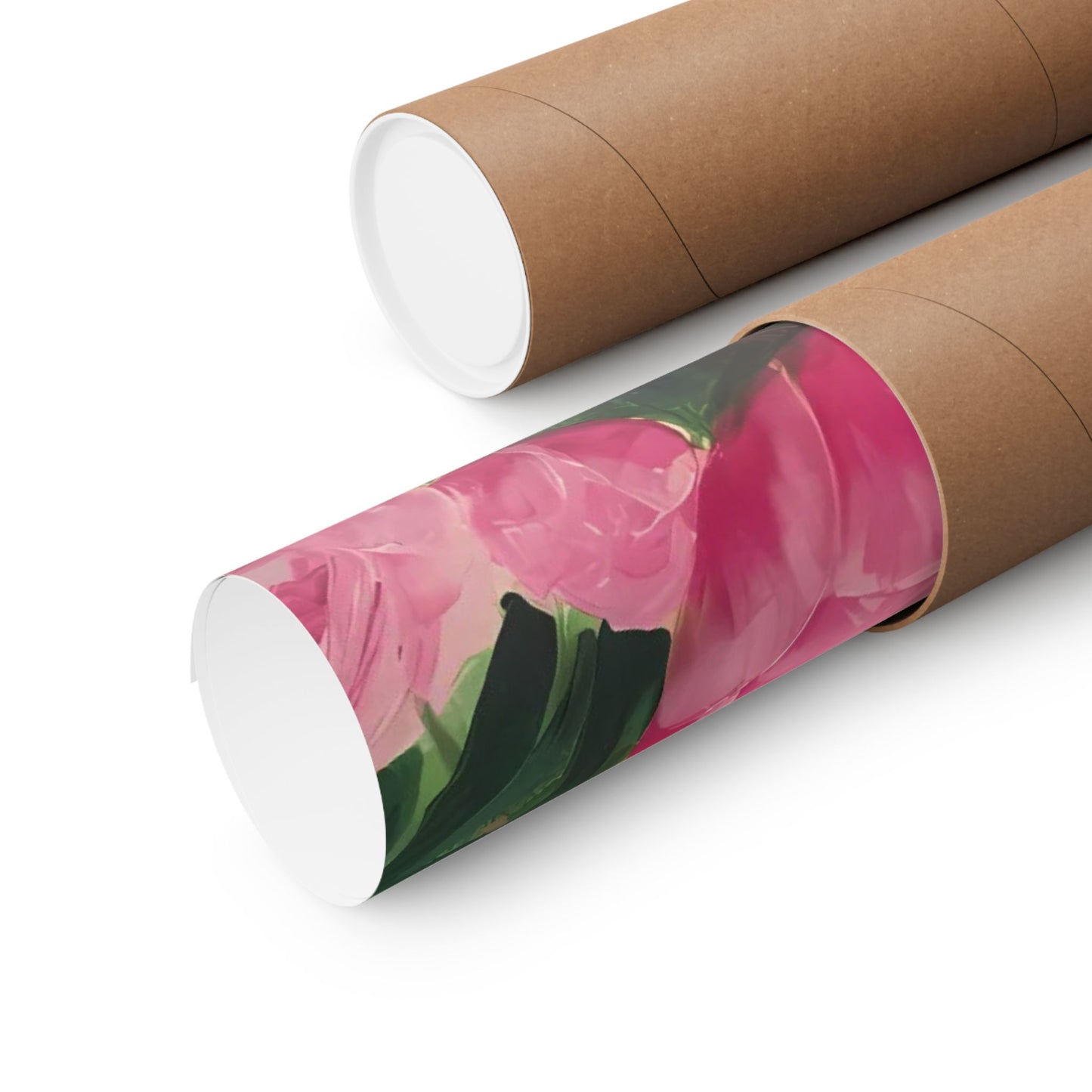 Matte Vertical Posters - Pink Peonies