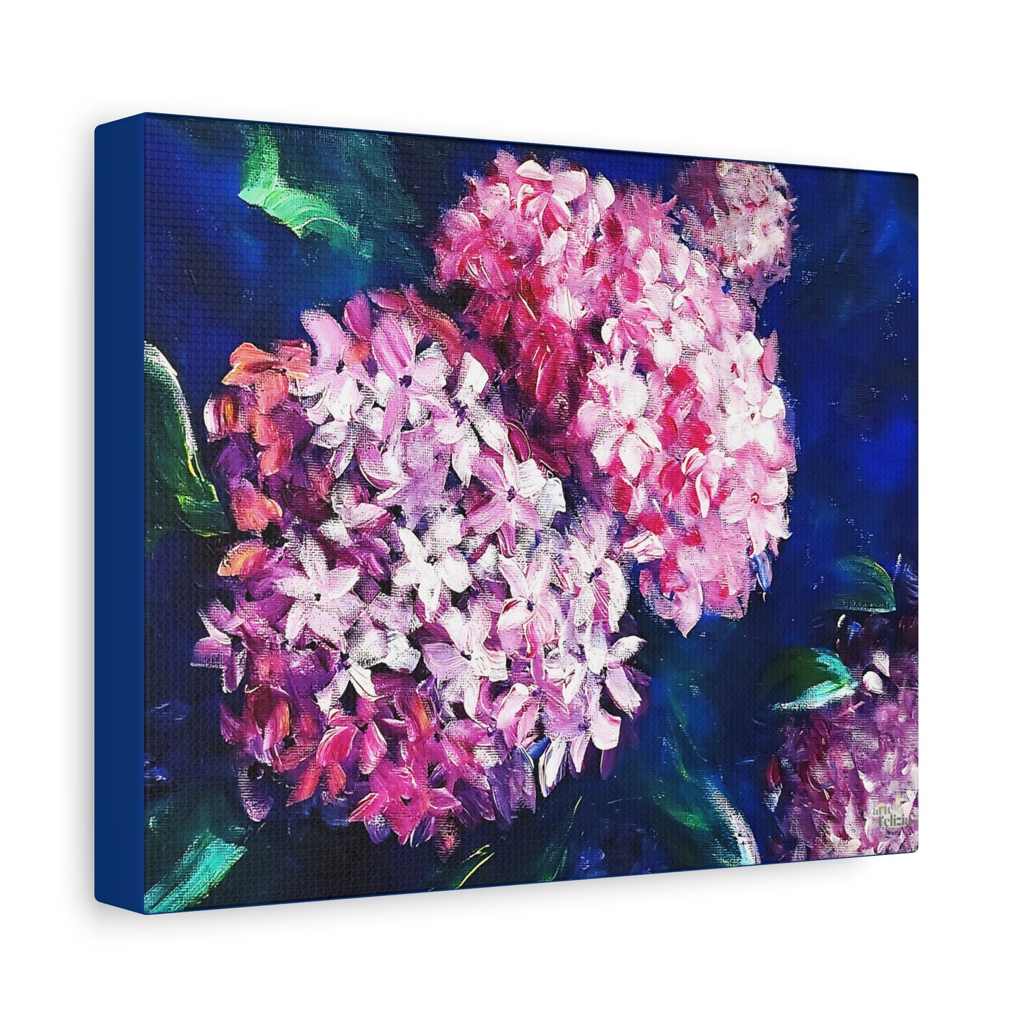 Matte Canvas, Stretched, 1.25" - Hydrangeas